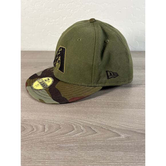 Arizona Diamondbacks MLB Camouflage Fitted Baseball Hat New Era Size 7 3/8- EUC - Picture 3 of 6